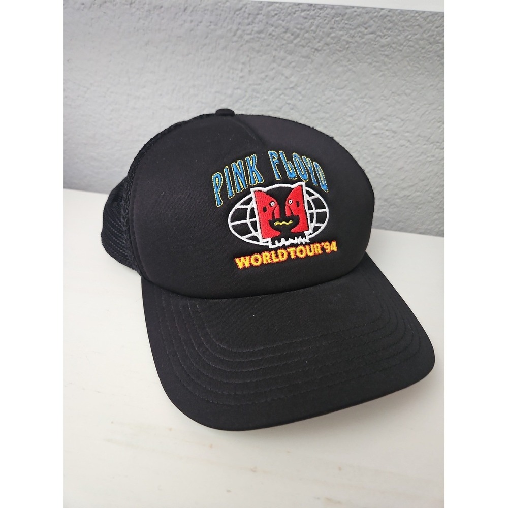 Pink Floyd Black World Tour 94 Officially Licensed Trucker Hat Snapback OSFM